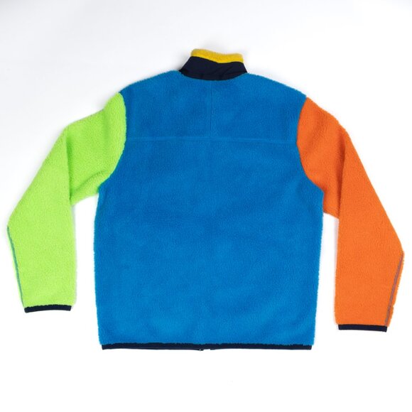 RALPH LAUREN COLORBLOCK HI-PILE SHERPA FLEECE FULL-ZIP HYBRID SIZE MEDIUM - Picture 11 of 11